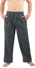 Norty Mens Flannel Pants Grey Smoke